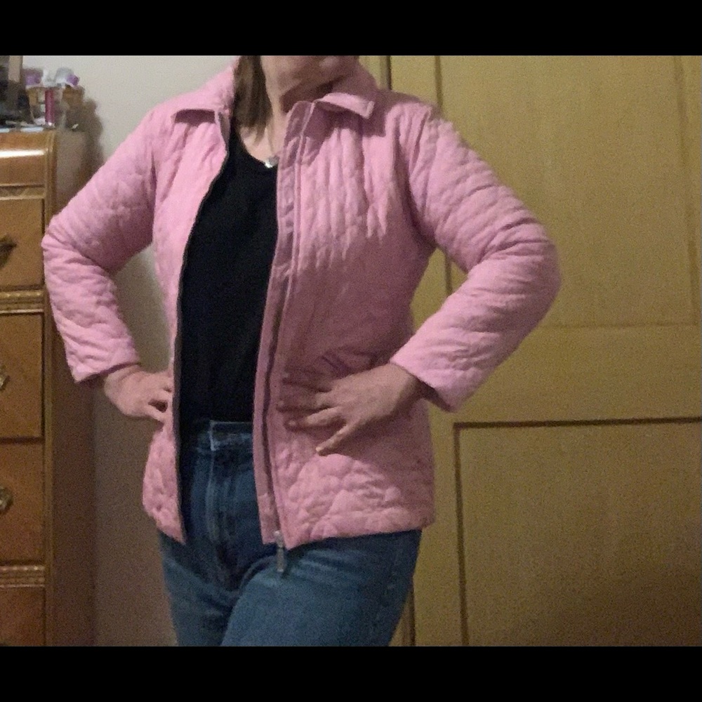 Hanna Andersson Women Pink Quilted Coat Jacket Size Small